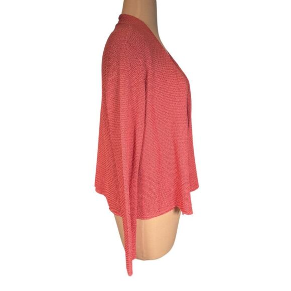 Eileen Fisher 100% Italian Yarn Knit Cardigan & Tank Set Rose Pink Petite Medium - Picture 8 of 14